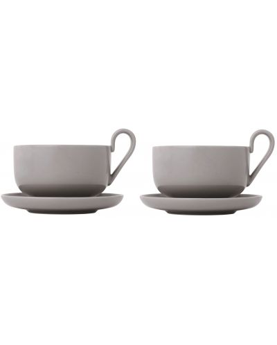 Комплект от 2 чаши за чай Blomus - Ro, 230 ml, сиви - 1