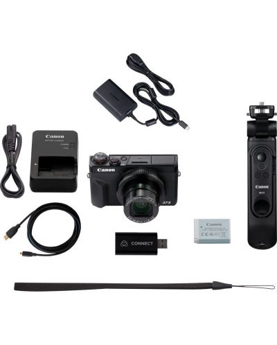 Компактен фотоапарат Canon - Powershot G7 X III + за стрийминг, черен - 7