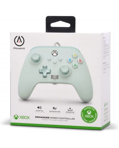 Контролер PowerA - Enhanced, жичен, за Xbox One/Series X/S, Cotton Candy Blue - 7