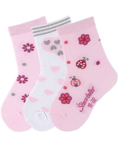 Комплект детски къси чорапи Sterntaler - 19/22 размер, 12-24 месеца, 3 чифта - 1