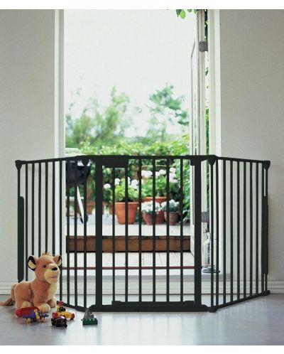 Комбинирана преграда BabyDan - Черна, M - 1