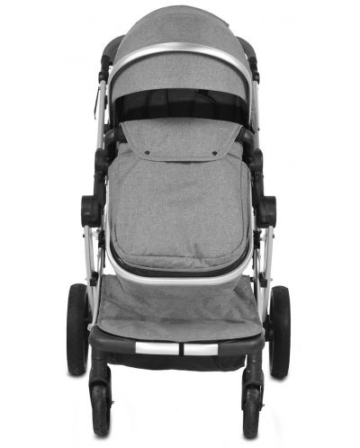 Комбинирана детска количка 2 в 1 Moni - Polly, сива - 3