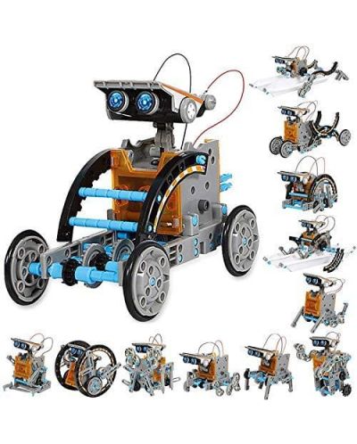 Конструктор 12 в 1 Acool Toy - Робот със соларен панел - 1