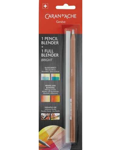 Комплект блендери Caran d'Ache - Блендер-молив и цял блендер, светли - 1