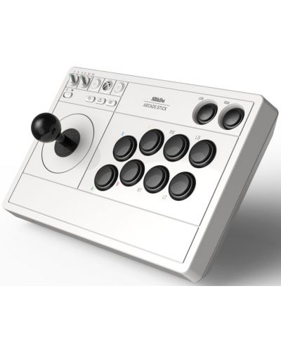 Безжичен контролер 8BitDo - Arcade Stick, бял (Xbox One/Series X/PC) - 5