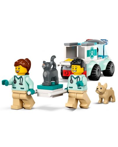 Конструктор LEGO City - Спасение с ветеринарен бус (60382) - 3