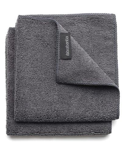 Комплект от 2 микрофибърни кърпи Brabantia - SinkSide, Dark Grey - 1