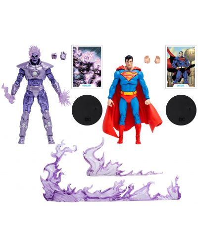 Комплект екшън фигури McFarlane DC Comics: Multiverse - Atomic Skull vs. Superman (Action Comics) (Gold Label), 18 cm - 9