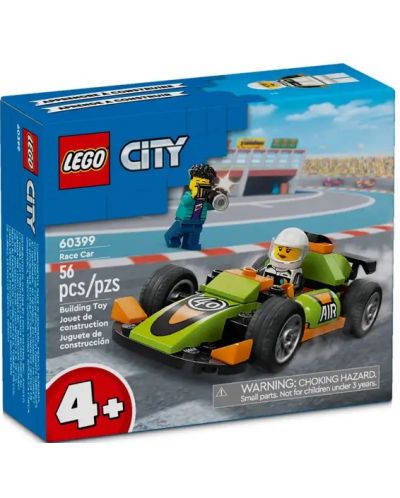 Конструктор LEGO City - Зелен състезателен автомобил(60399) - 1