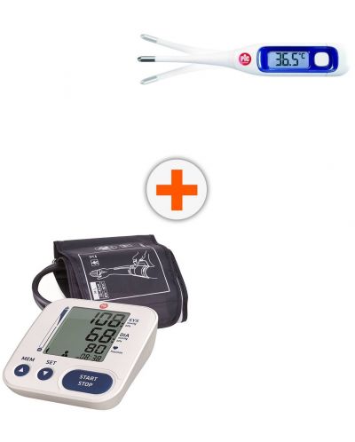 Комплект Lite Rapid Апарат за кръвно + Vedo Clear Термометър, Pic Solution - 1