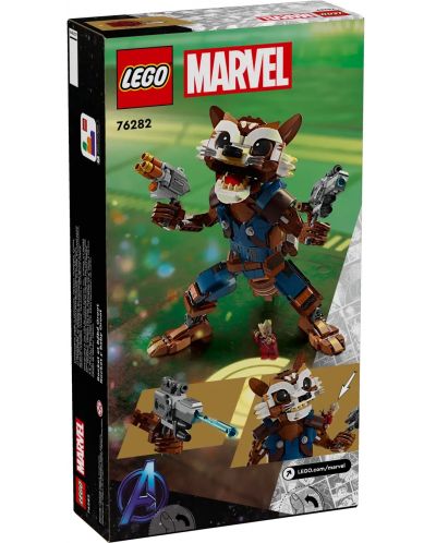 Конструктор LEGO Marvel Super Heroes - Ракета и бебе Грут (76282) - 8