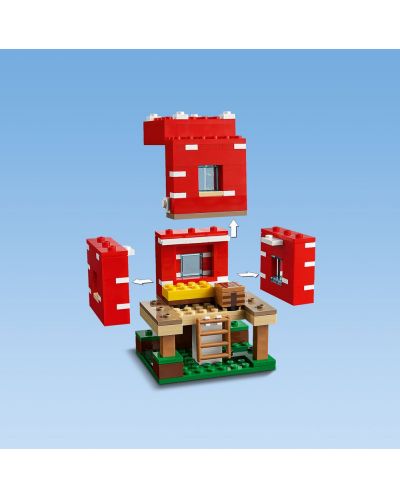Конструктор LEGO Minecraft - Къщата на гъбите (21179) - 5