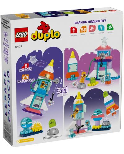 Конструктор LEGO Duplo 3 в 1 - Приключения с космическа совалка (10422) - 2