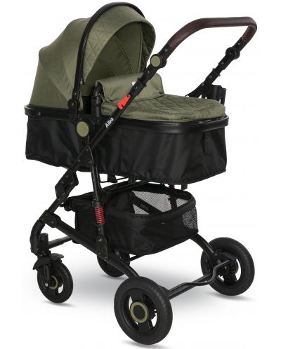 Комбинирана детска количка Lorelli - Alba, Premium, Loden Green - 4