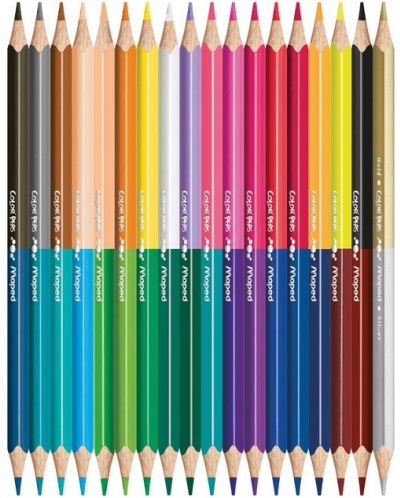 Комплект цветни моливи Maped Color Peps - Duo, 18 броя, 36 цвята - 2