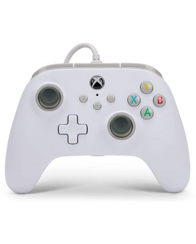 Контролер PowerA - PC/Xbox One/Series X/S, жичен, White - 1