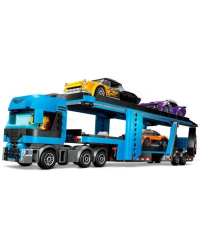 Конструктор LEGO City - Камион за превоз на спортни автомобили (60408) - 3