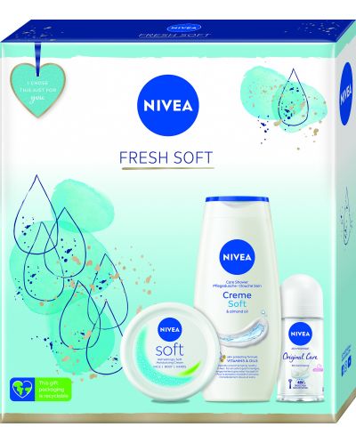 Nivea Подаръчен комплект Fresh Soft, Xmas 22 - 1