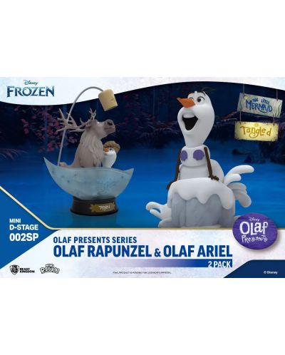 Комплект статуетки Beast Kingdom Disney: Frozen - Olaf Presents Tangled and The Little Mermaid (Exclusive Edition) - 9