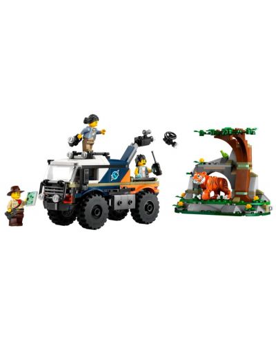 Конструктор LEGO City - Изследовател в джунглата с офроуд камион (60426) - 5