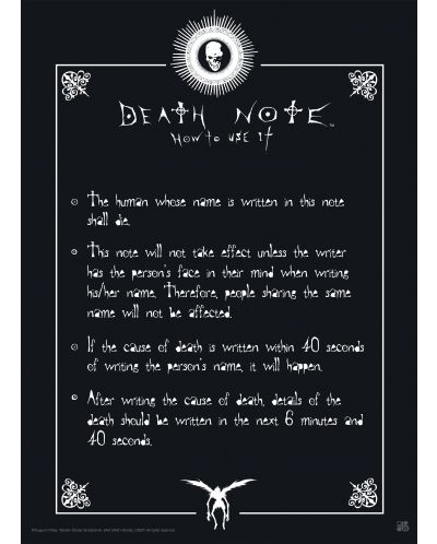 Комплект мини плакати GB eye Animation: Death Note - Light & Death Note - 3