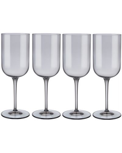 Комплект от 4 чаши за вино Blomus - Fuum, 400 ml, сиви - 1