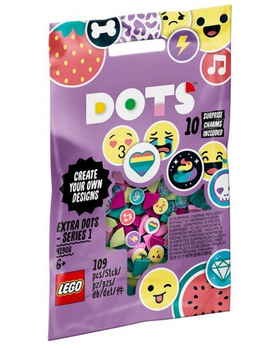 Комплект Lego Dots - Апликации изненади за гривни (41908) - 1