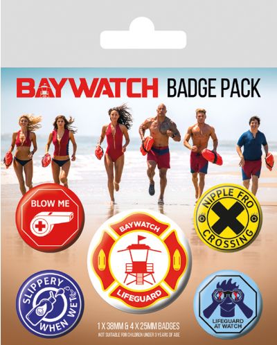 Комплект значки Pyramid - Baywatch (Lifeguard Patch)