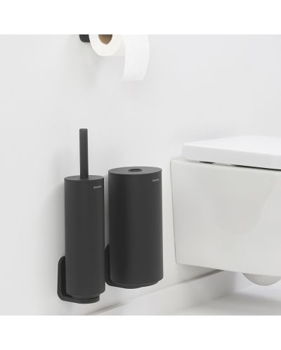 Комплект от 3 аксесоара за тоалетна Brabantia - MindSet, Mineral Infinite Grey - 4