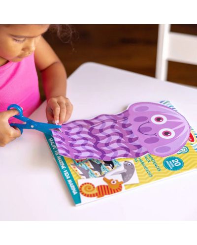 Комплект за изрязване Melissa & Doug  - Морски животни - 6