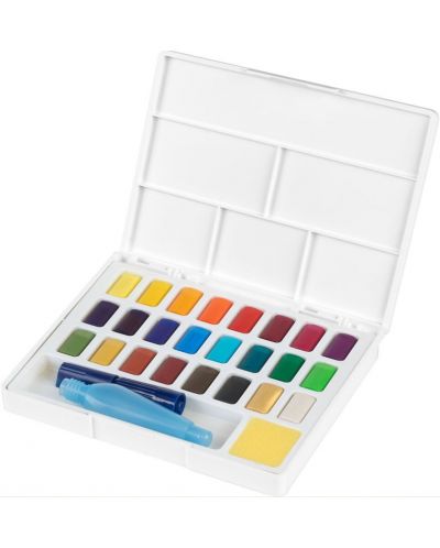 Комплект акварелни бои Faber-Castell - 24 цвята, в кутия - 2