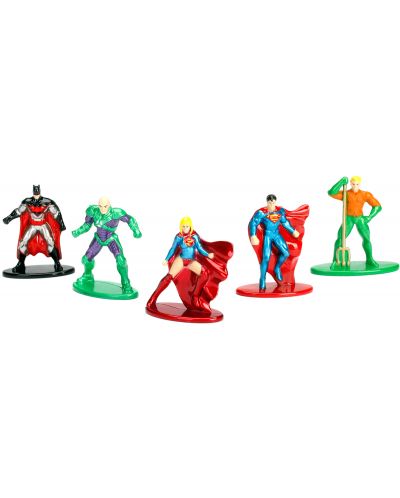 Комплект фигури Jada Toys Nano Metalfigs DC Comics - 5 броя - 2