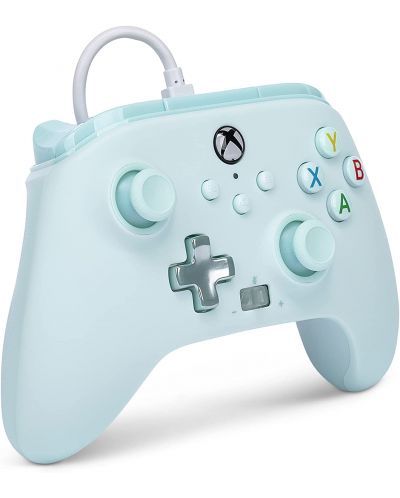 Контролер PowerA - Enhanced, жичен, за Xbox One/Series X/S, Cotton Candy Blue - 2