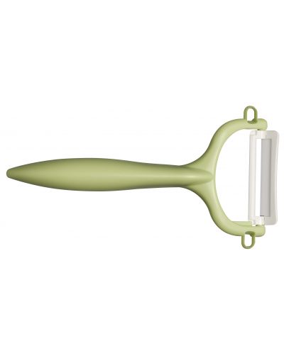 Комплект керамичен нож с белачка Kyocera - зелен - 4