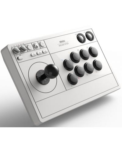 Контролер 8BitDo - Arcade Stick, за Xbox One/Series X/PC, бял - 4