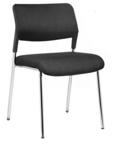 Комплект посетителски столове RFG - Evo 4L M, 5 броя, черни - 1