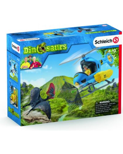 Комплект фигурки Schleich Dinosaurs - Хеликоптер за лов на динозаври - 7