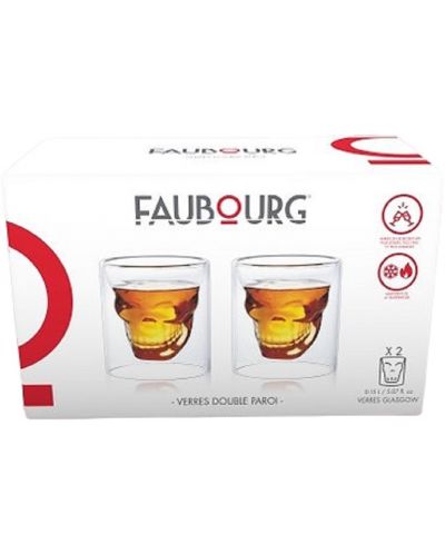 Комплект от 2 двустенни чаши за уиски Faubourg - Glasgow, 150 ml - 2
