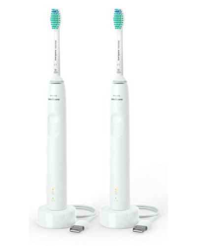 Комплект електрически четки за зъби Philips Sonicare - HX3675/13, бели - 1