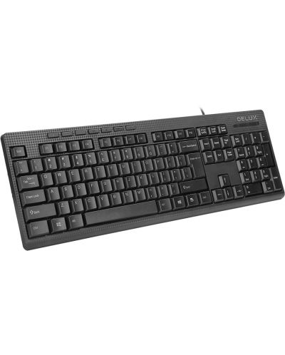 Комплект мишка и клавиатура Delux - K6300U, кирилизиран, черен - 2