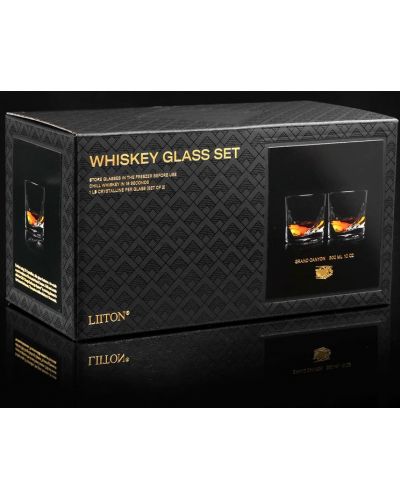 Комплект от 2 чаши за уиски Liiton - Grand Canyon, 300 ml - 9
