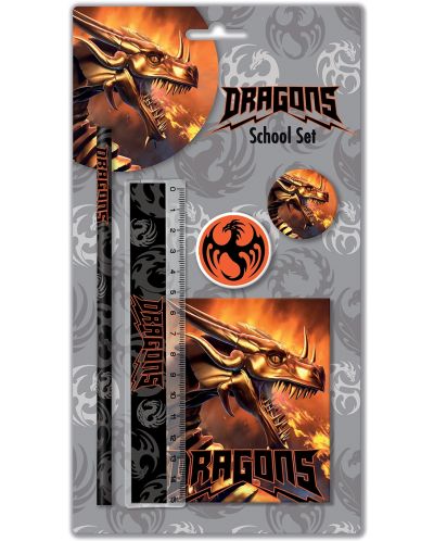 Комплект ученически пособия Graffiti Dragons - 5 части - 1