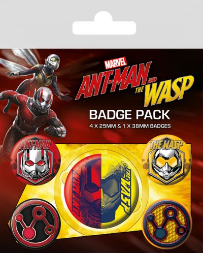 Комплект значки Pyramid - Ant-Man and The Wasp