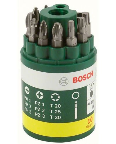 Комплект битове Bosch - 10 части - 1