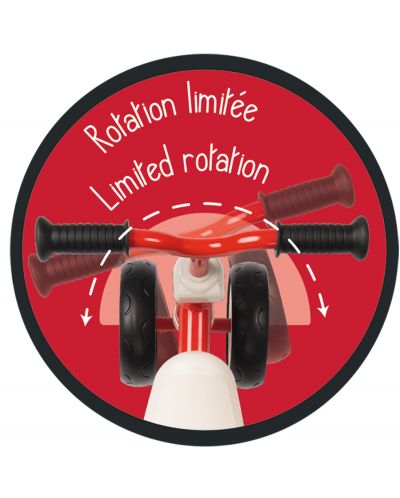 Колело за баланс Smoby Rookie Ride - Червено - 6