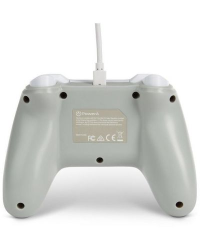Контролер PowerA - за Nintendo Switch, жичен, White Matte - 4