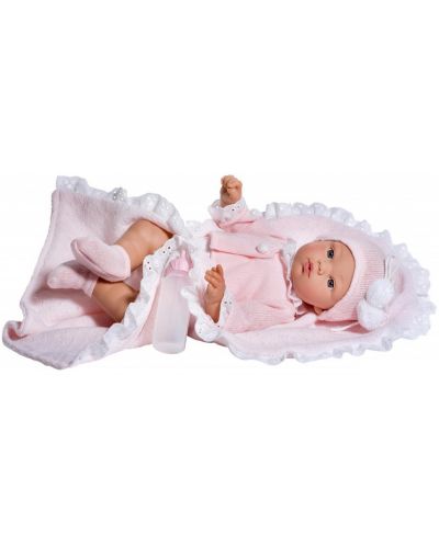 Кукла Asi - Бебе Коке, с розова жилетка и одеялце - 1