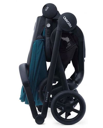 Комбинирана бебешка количка 2 в 1 Recaro - Duo Sadena Prime, Sky Blue  - 5