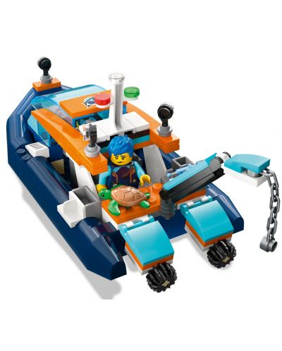 Конструктор LEGO City - Изследователска лодка за гмуркане (60377) - 4