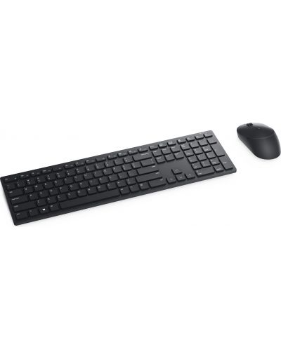Комплект клавиатура и мишка Dell - Pro KM5221W, безжичен, кирилизиран, черен - 1